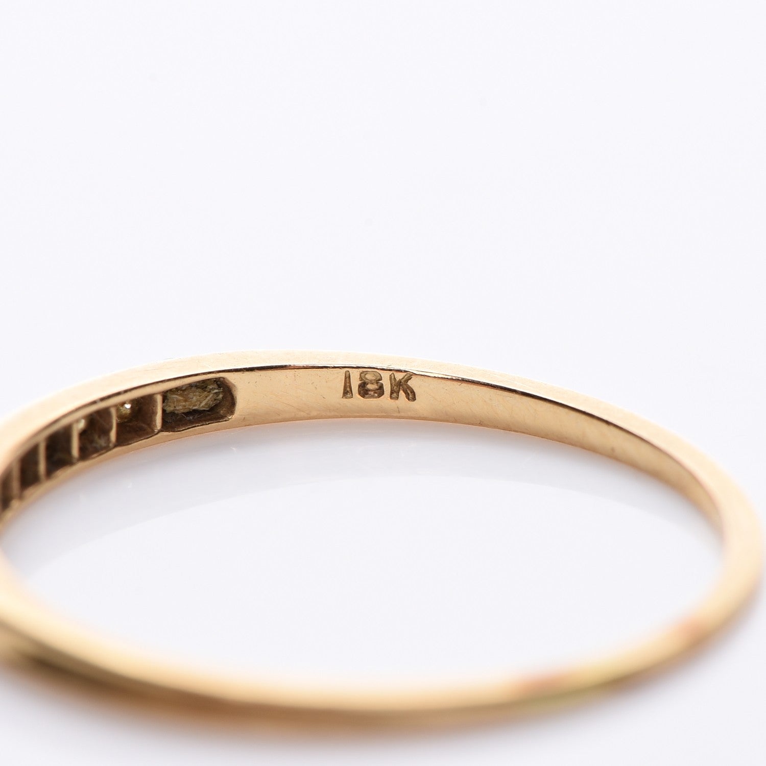 Tiffany 18K Yellow Gold Diamond Ring 8.25 5 of 6