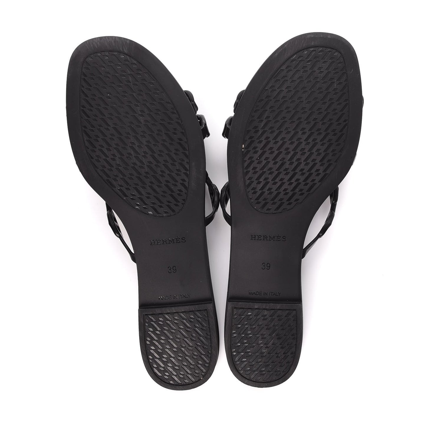 Rubber Chaine d'Ancre Rivage Sandals 39 Black