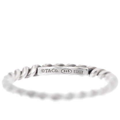 Tiffany Sterling Silver Twist Rope Ring 52 6 4 of 4