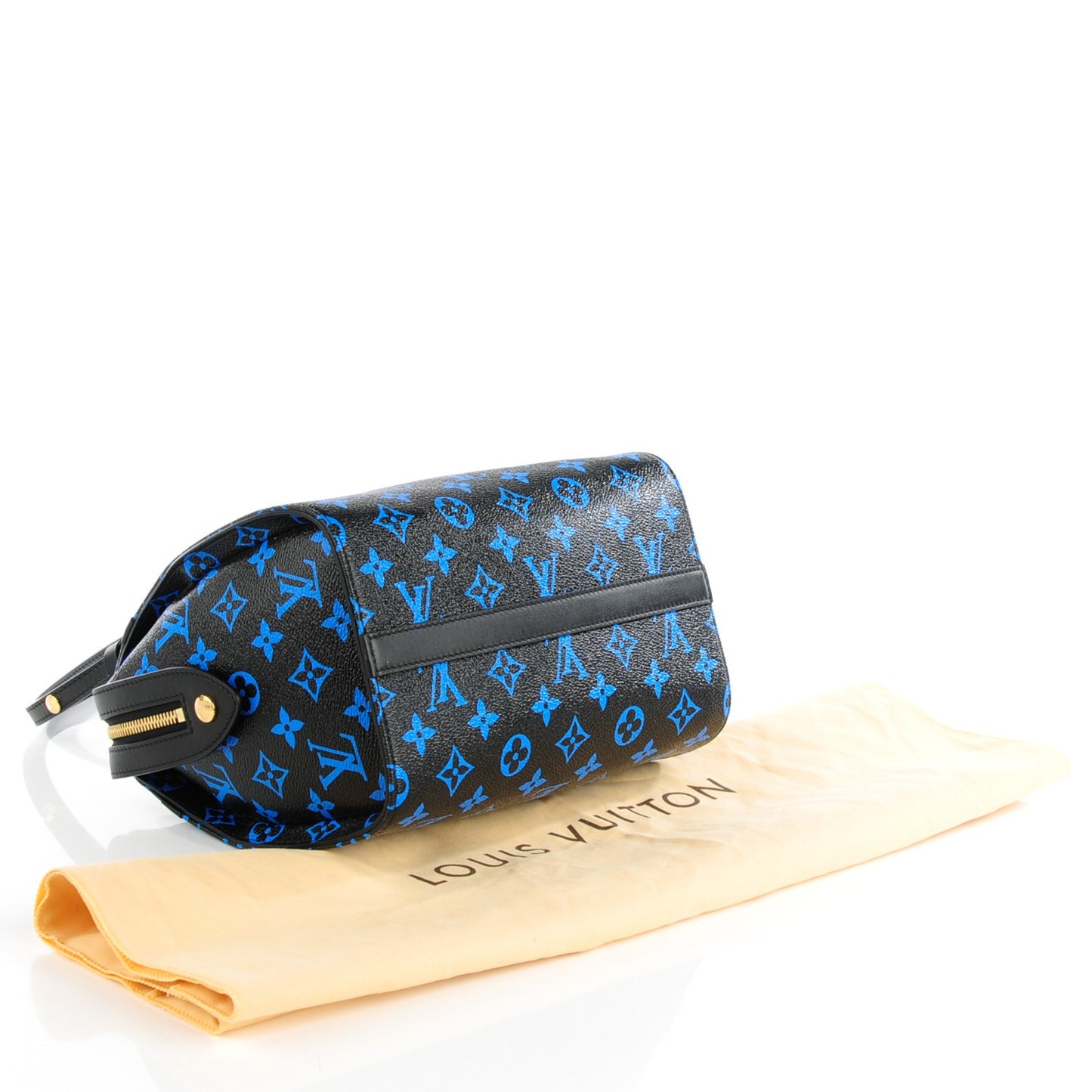 Colored Monogram Speedy Amazon PM Blue Black