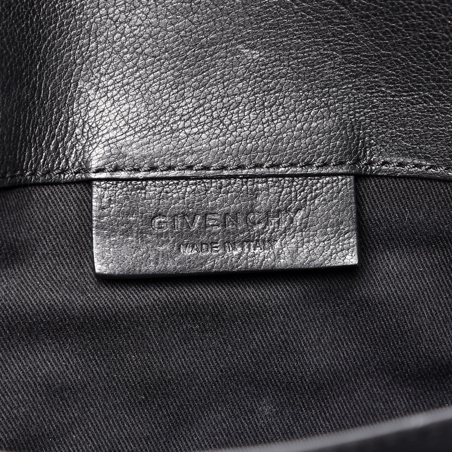 Sugar Goatskin Medium Antigona Envelope Clutch Black