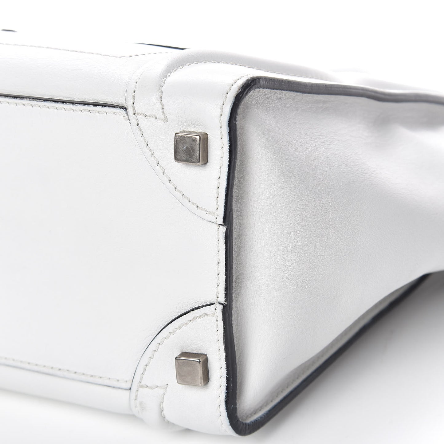 Calfskin Micro Luggage White