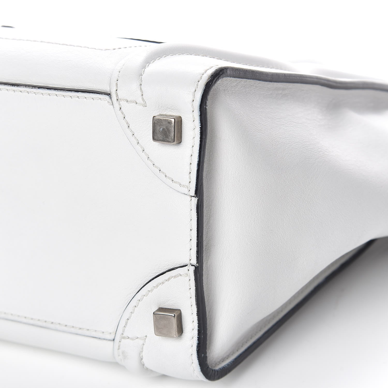 Celine Calfskin Micro Luggage White 12 of 12