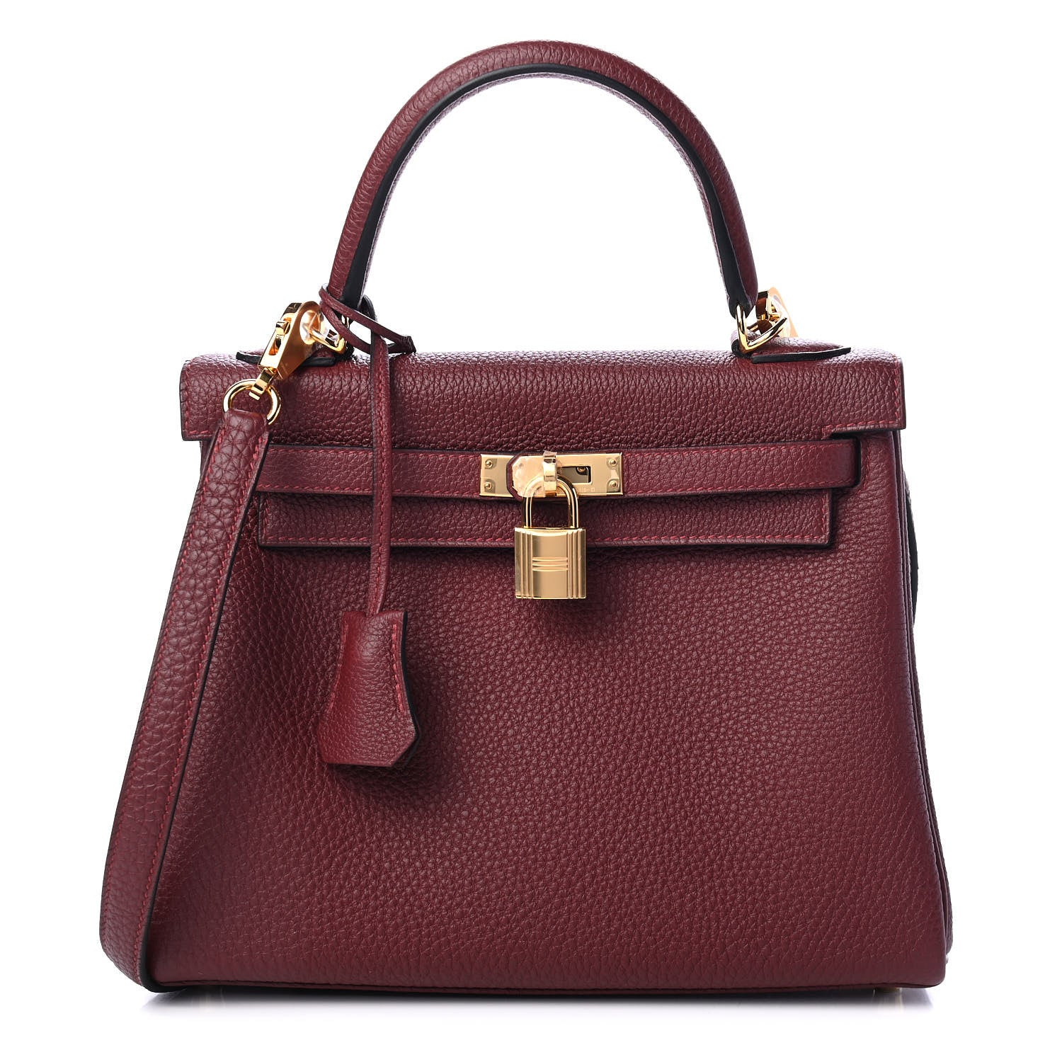 Hermes Togo Kelly Retourne 25 Rouge H 1 of 11