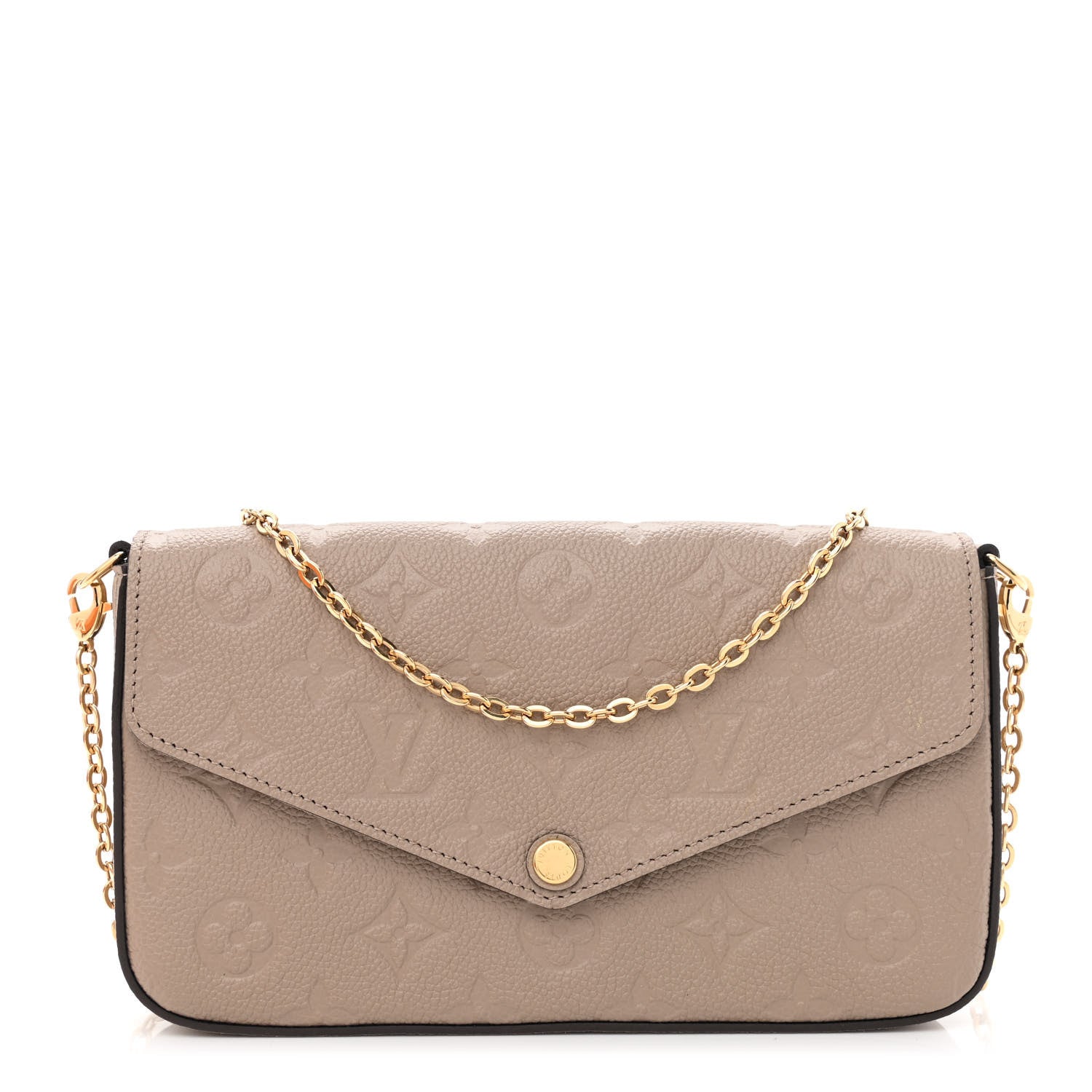 Louis Vuitton Empreinte Pochette Felicie Chain Wallet Tourterelle 3 of 13