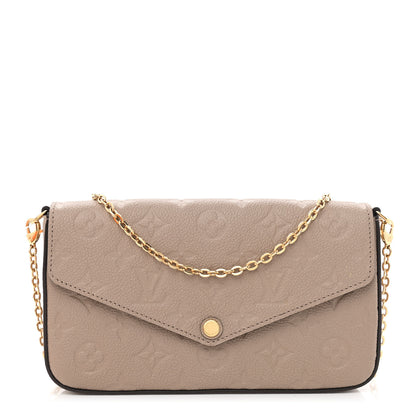 Louis Vuitton Empreinte Pochette Felicie Chain Wallet Tourterelle 3 of 13