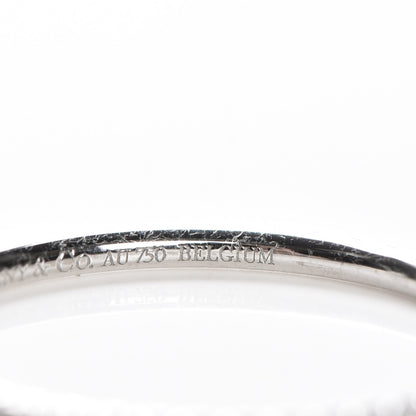 Tiffany 18K White Gold Diamond Metro Ring 8.5 5 of 6