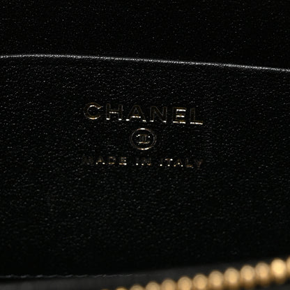 Chanel Lambskin Quilted Resin Vanity Case With Chain Black 6 of 10