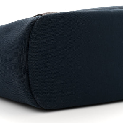 Hermes Canvas The Grooming Bag Bleu Navy Feu 9 of 10