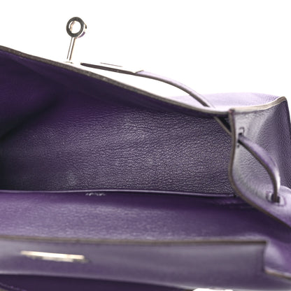 Hermes Swift Kelly Pochette Clutch Iris 5 of 14