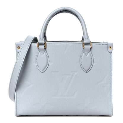 Louis Vuitton Empreinte Monogram Giant Onthego PM Blue Hour 1 of 10
