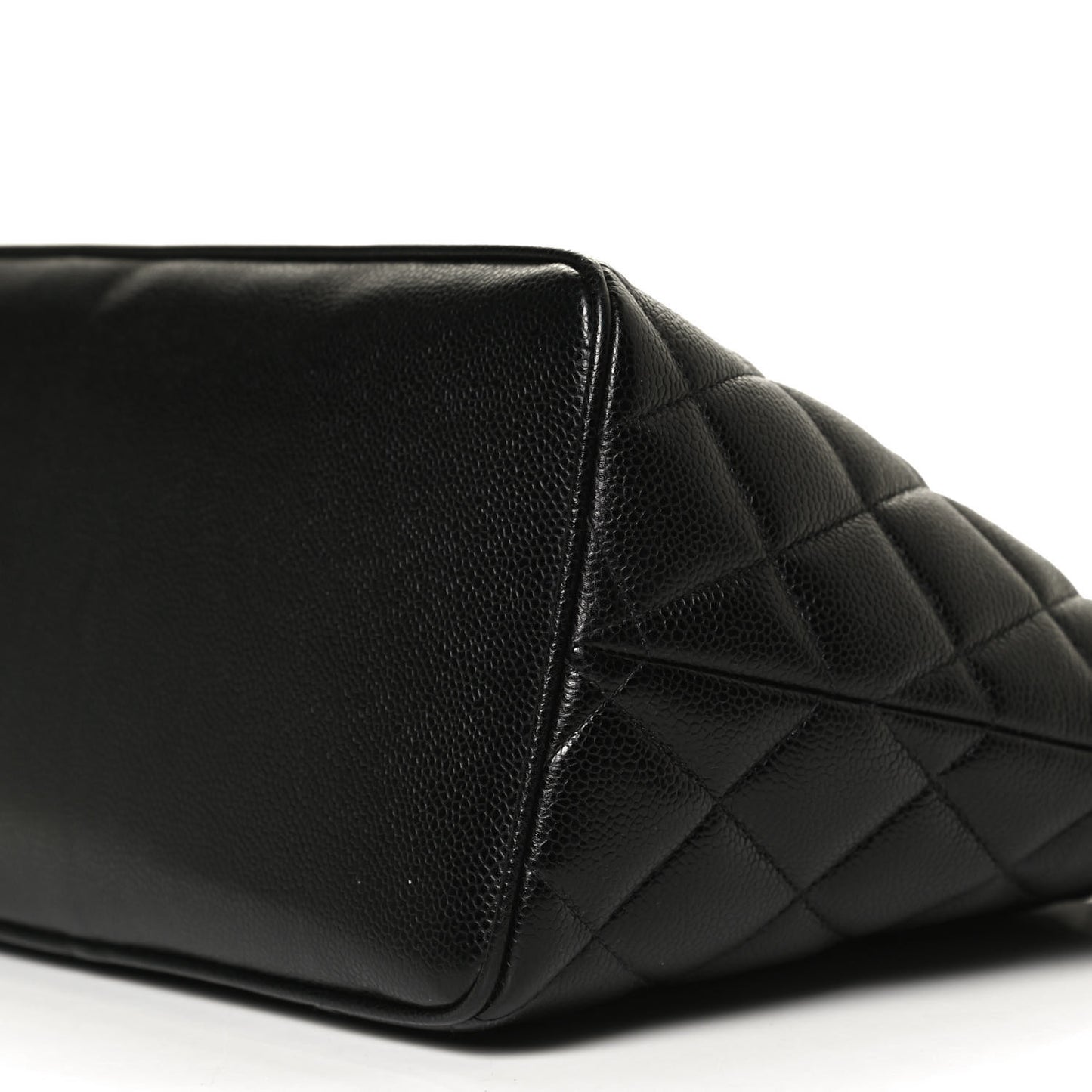 Caviar Quilted Medallion Tote Black