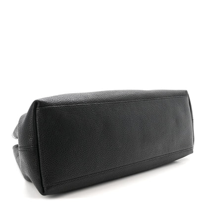 Gucci Pebbled Calfskin Medium Soho Chain Shoulder Bag Black 4 of 10