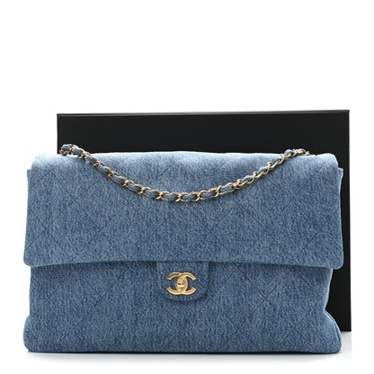 Chanel Denim Small Souplissimo Maxi Flap Blue 11 of 11
