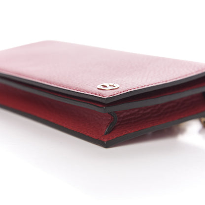 Gucci Dollar Calfskin Medium Betty Chain Wallet Tabasco 8 of 9