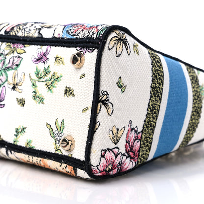 Christian Dior Canvas D-Constellation Embroidered Medium Lady D-Lite Latte Multicolor 8 of 9