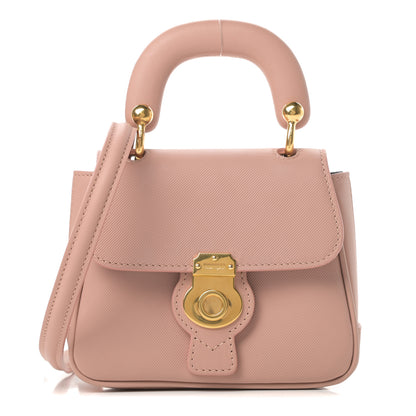 Burberry Trench Calfskin Mini DK88 Top Handle Bag Ash Rose 1 of 15