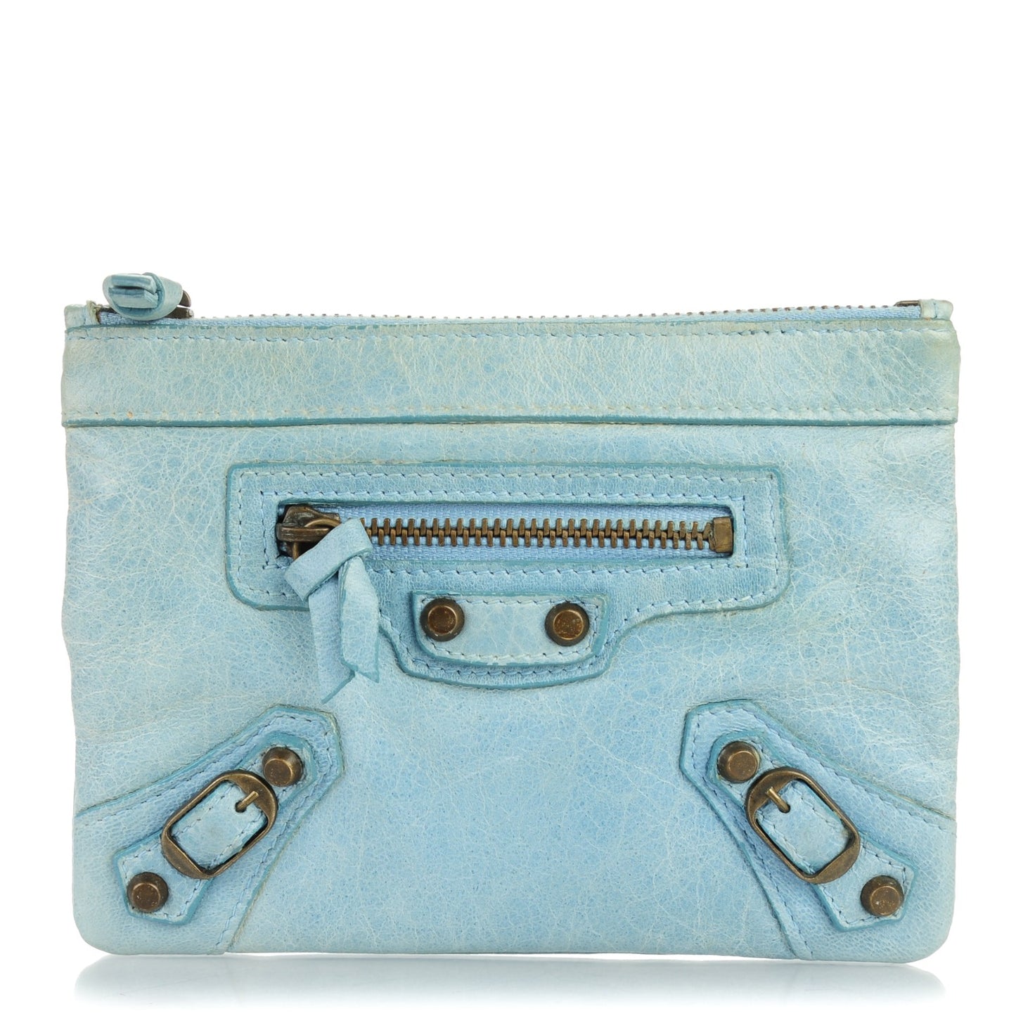 Chevre Classic Hardware M Porte-Monnaie Coin Purse Sky Blue