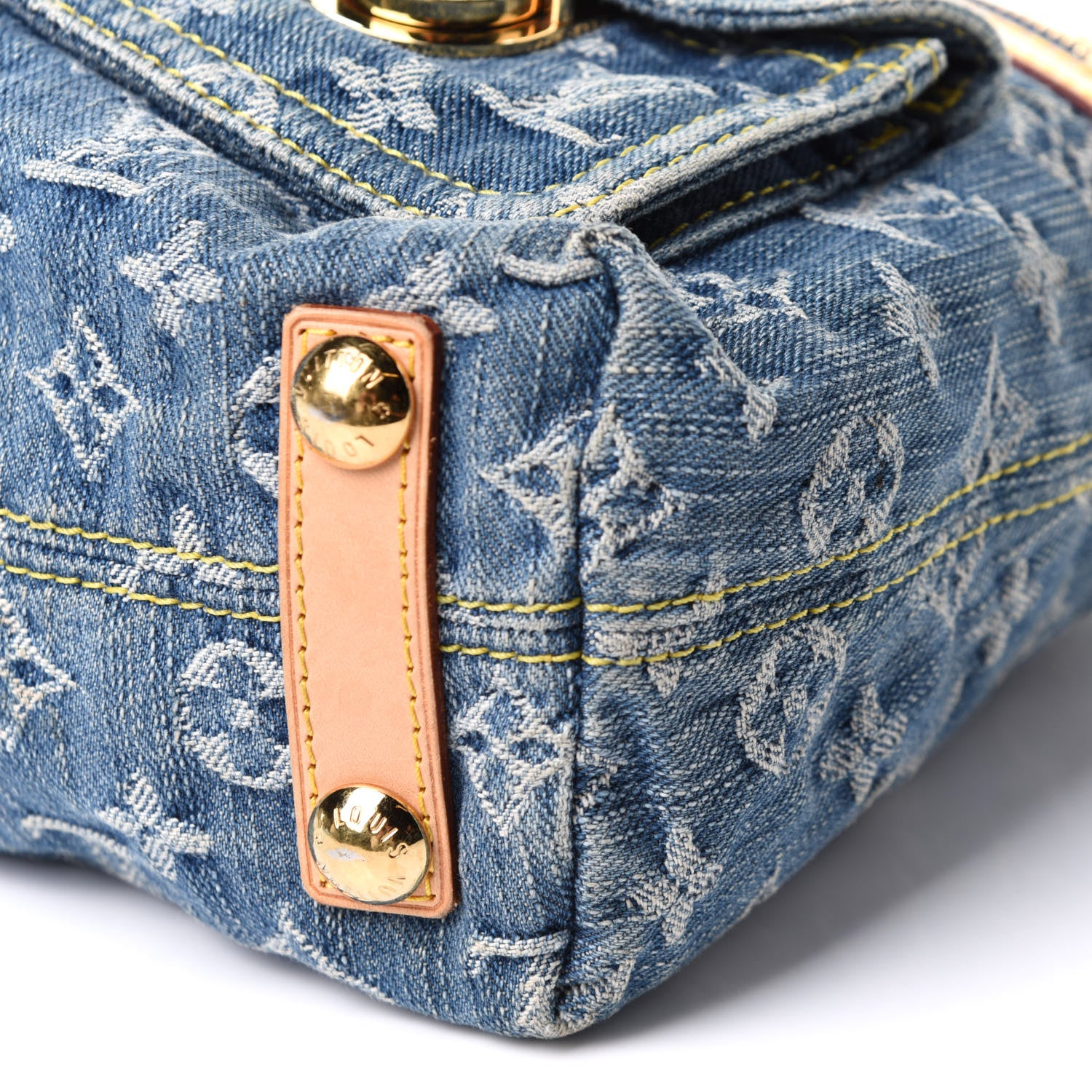 Louis Vuitton Monogram Denim Baggy PM Blue 10 of 12