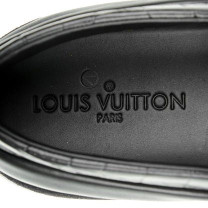 Louis Vuitton Alligator Patent Calfskin Catwalk Slip On 41 Black 7 of 8