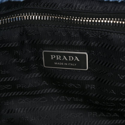 Prada Terry Cloth Tote Bag Celeste Black 6 of 13