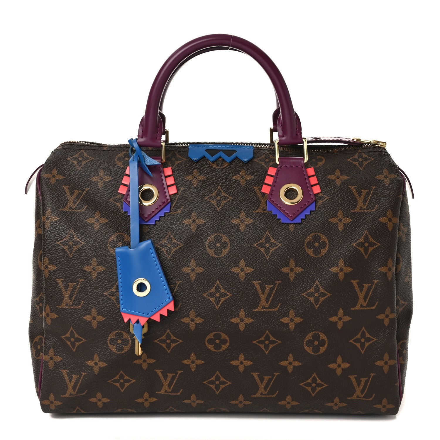Louis Vuitton Monogram Totem Speedy 30 Magenta 1 of 10