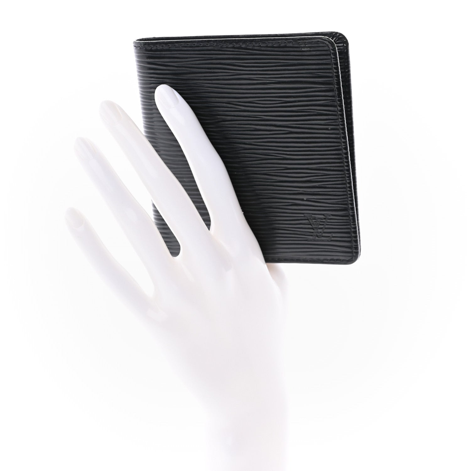 Louis Vuitton Epi 6 Card Billfold Wallet Black 2 of 6