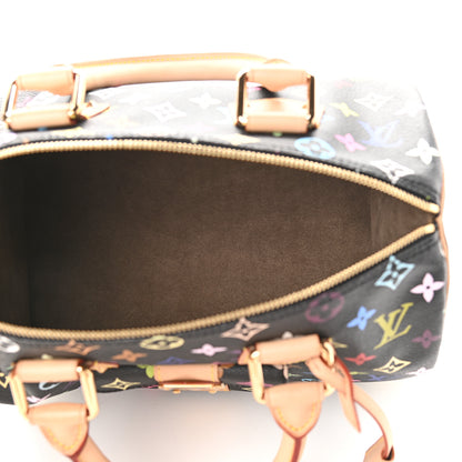 Louis Vuitton Monogram Multicolor Speedy 30 Black 5 of 8