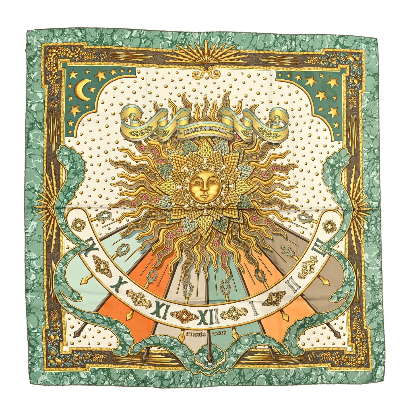 Silk Carpe Diem Scarf 90