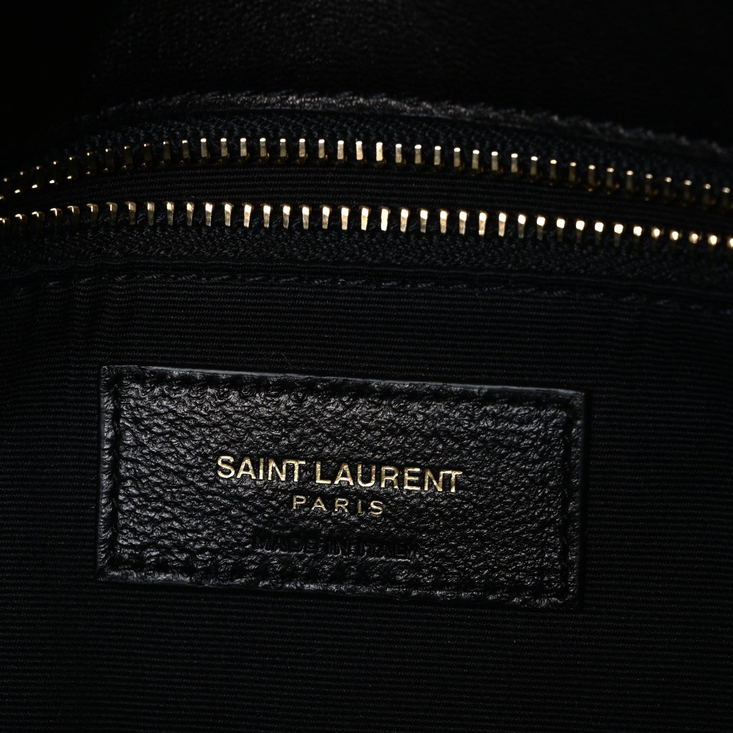 Saint Laurent Lambskin Quilted Medium Loulou Puffer Monogram Chain Satchel Black 6 of 10