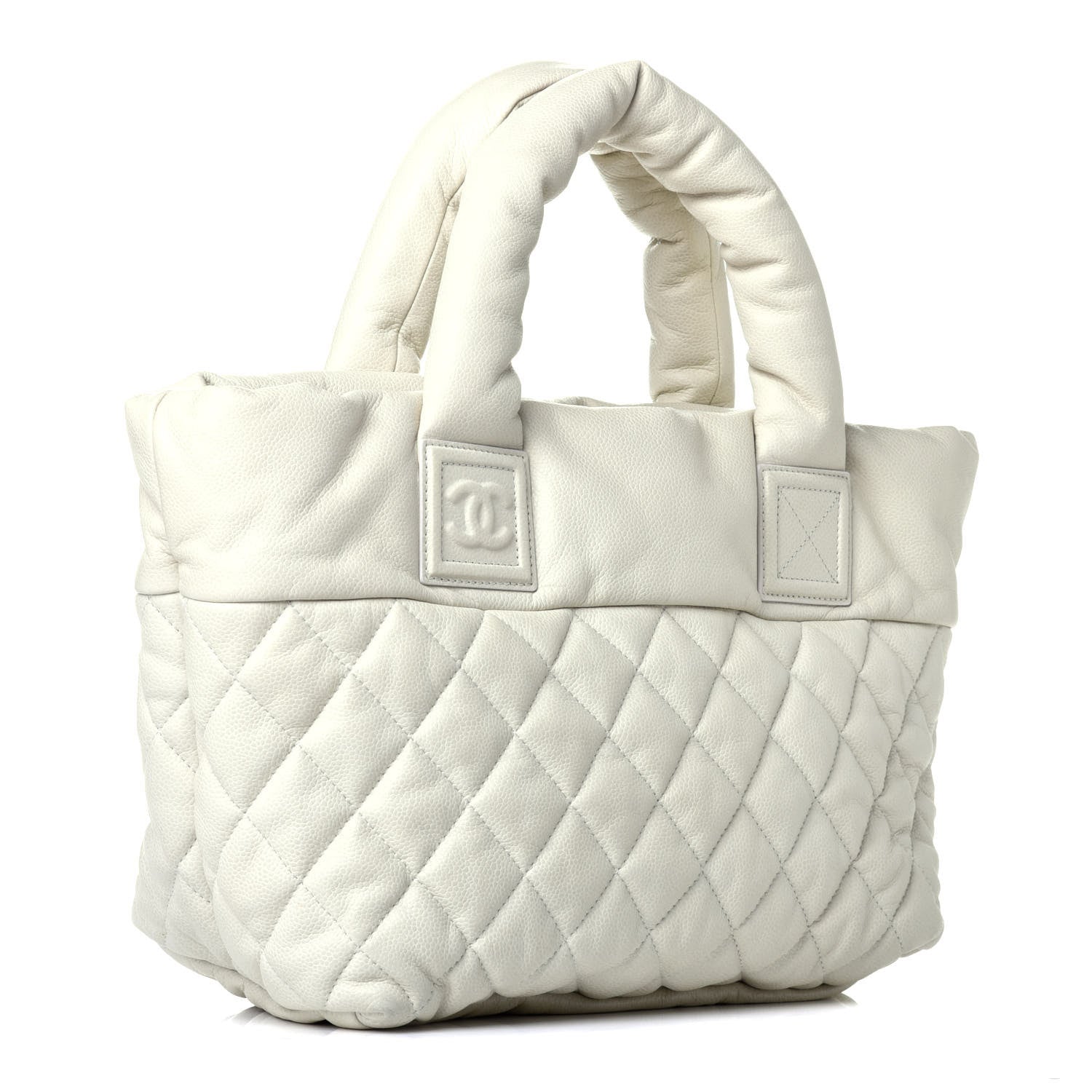 Chanel Caviar Quilted Small Coco Cocoon Tote Dark White 3 of 9