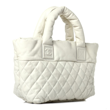 Chanel Caviar Quilted Small Coco Cocoon Tote Dark White 3 of 9