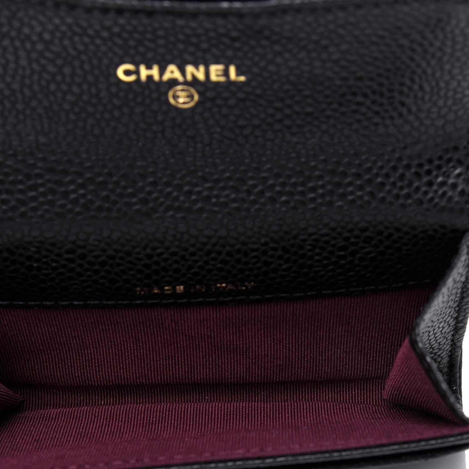 Chanel Caviar Quilted Flap Card Holder Wallet Black 5 of 12