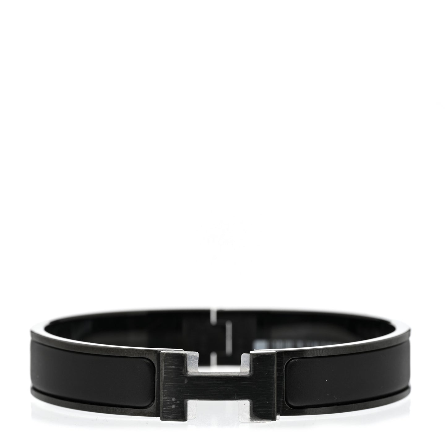 Matte Enamel Narrow Clic Clac HH Bracelet So Black