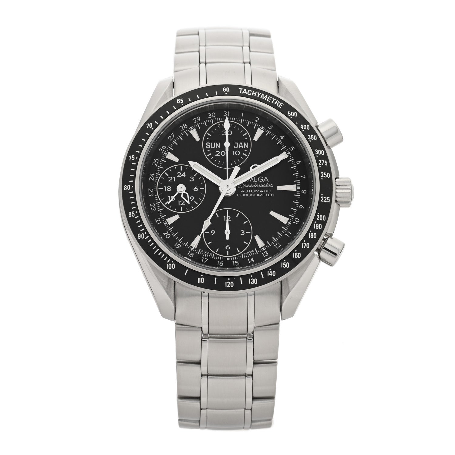 Omega Stainless Steel 40mm Speedmaster Chronograph Automatic Watch Black 3220.50.00 1 of 4