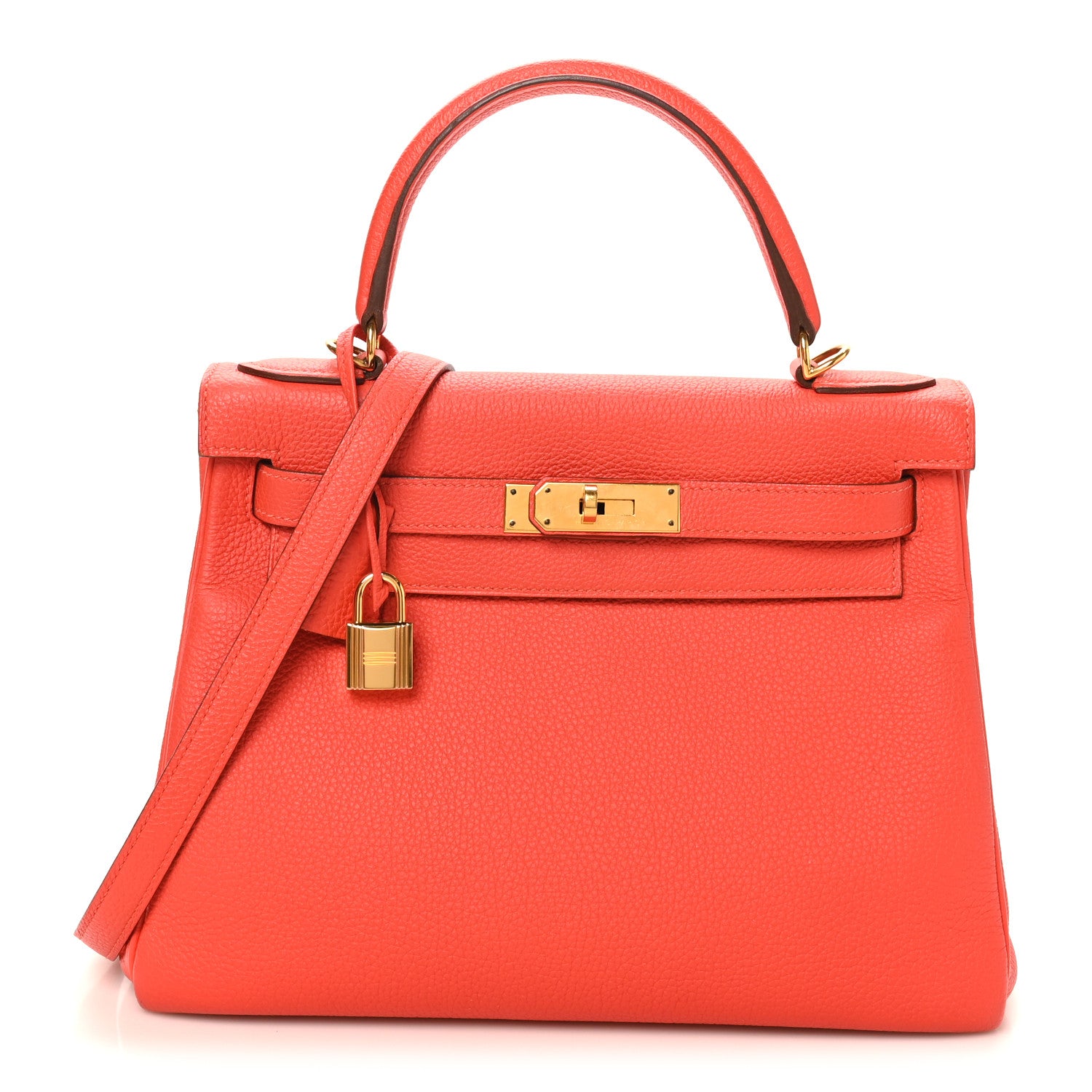 Hermes Togo Kelly Retourne 28 Capucine 1 of 10
