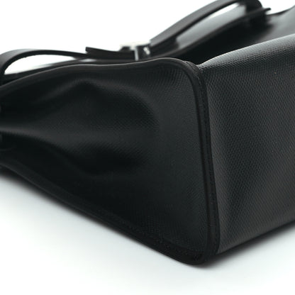 Hermes Toile H Berline Vache Hunter Herbag Zip PM 31 Black Ecru 8 of 11
