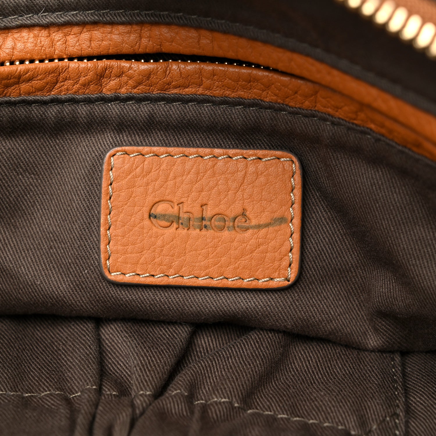 Chloe Calfskin Medium Marcie Satchel Brown Sugar 6 of 18