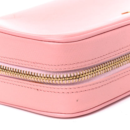 Chanel Grained Calfskin CC Button Medium Pouch Cosmetic Case Pink 9 of 9