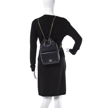 Chanel Lambskin Quilted Small in Seoul Backpack Navy 2 of 9