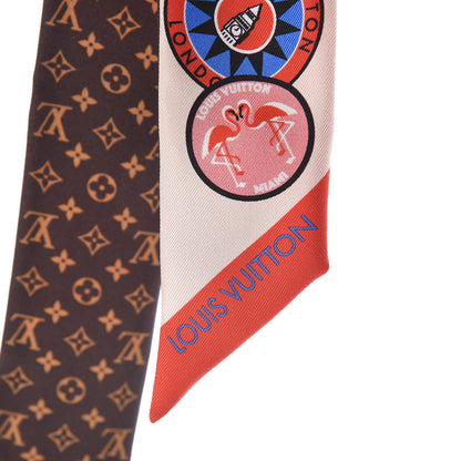 Louis Vuitton Silk Monogram World Tour Stickers BB Bandeau Nude 3 of 4
