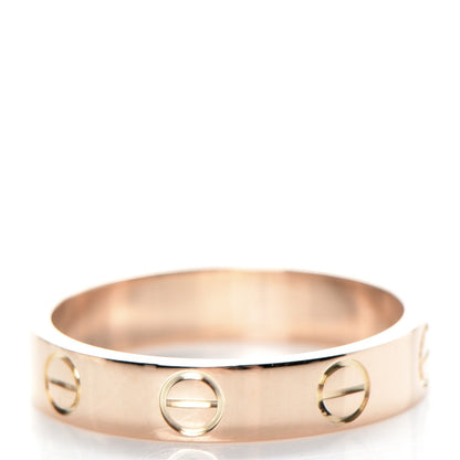 Cartier 18K Yellow Gold 4mm LOVE Wedding Band Ring 49 5 3 of 5