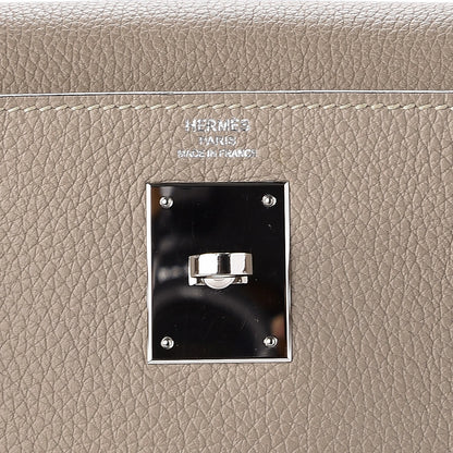 Hermes Taurillon Clemence Kelly Retourne 28 Gris Tourterelle 18 of 27