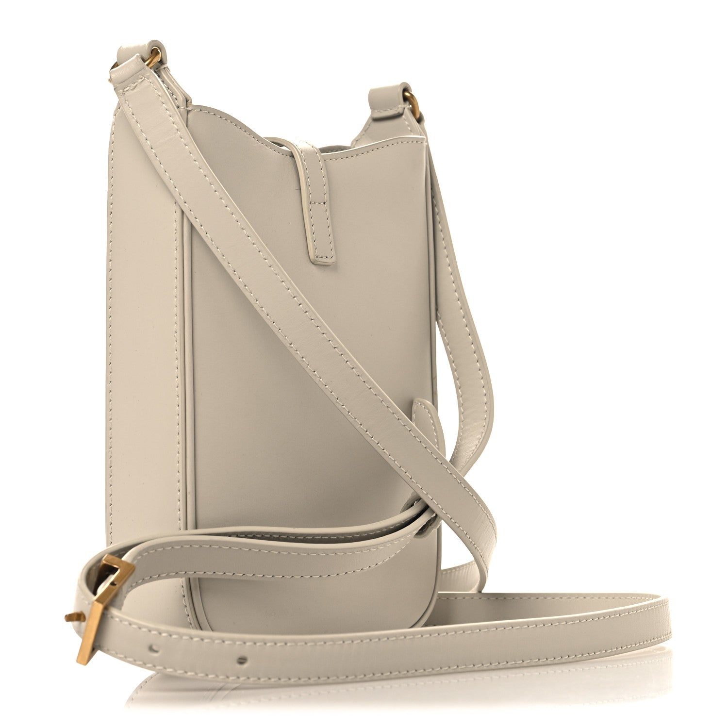 Saint Laurent Smooth Calfskin Le 5 A 7 Vertical Hobo Crema Soft 3 of 10