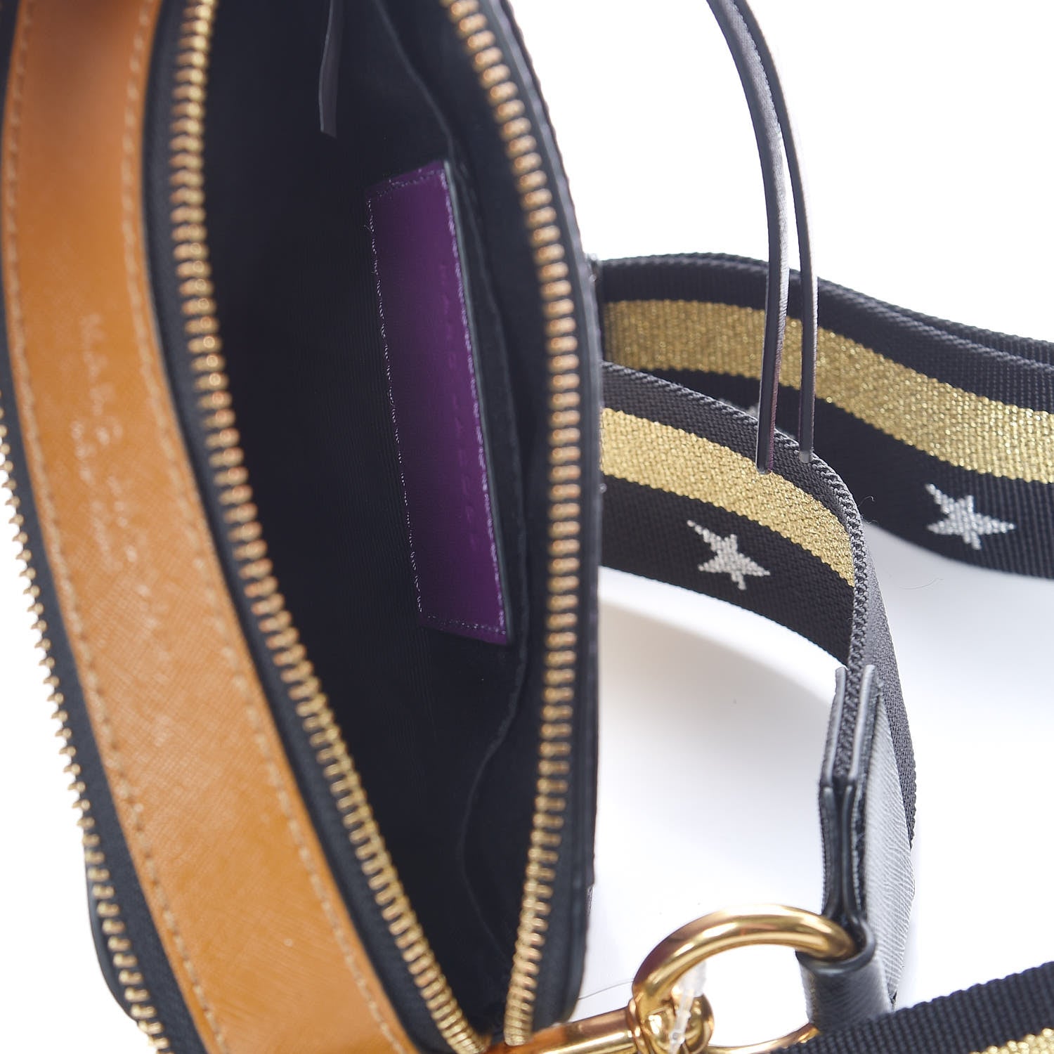Marc Jacobs Saffino Small Snapshot Camera Bag Purple Gold 5 of 12