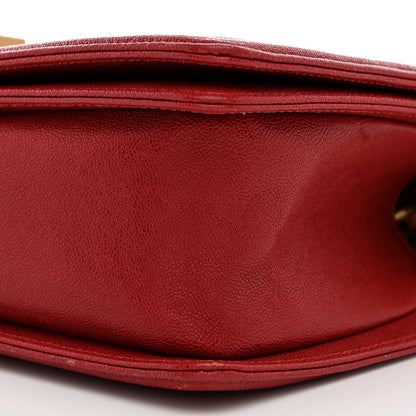 Chanel Caviar Quilted Medium Boy Flap Dark Red 10 of 10