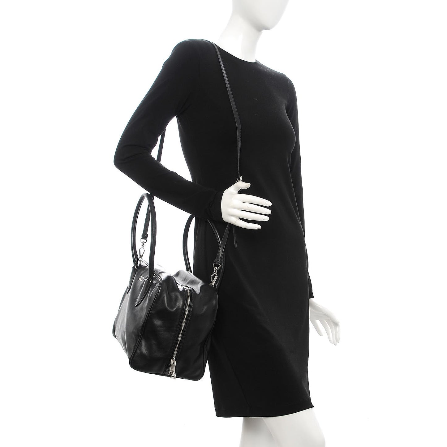 Soft Calf Large Inside Tote Black Mughetto