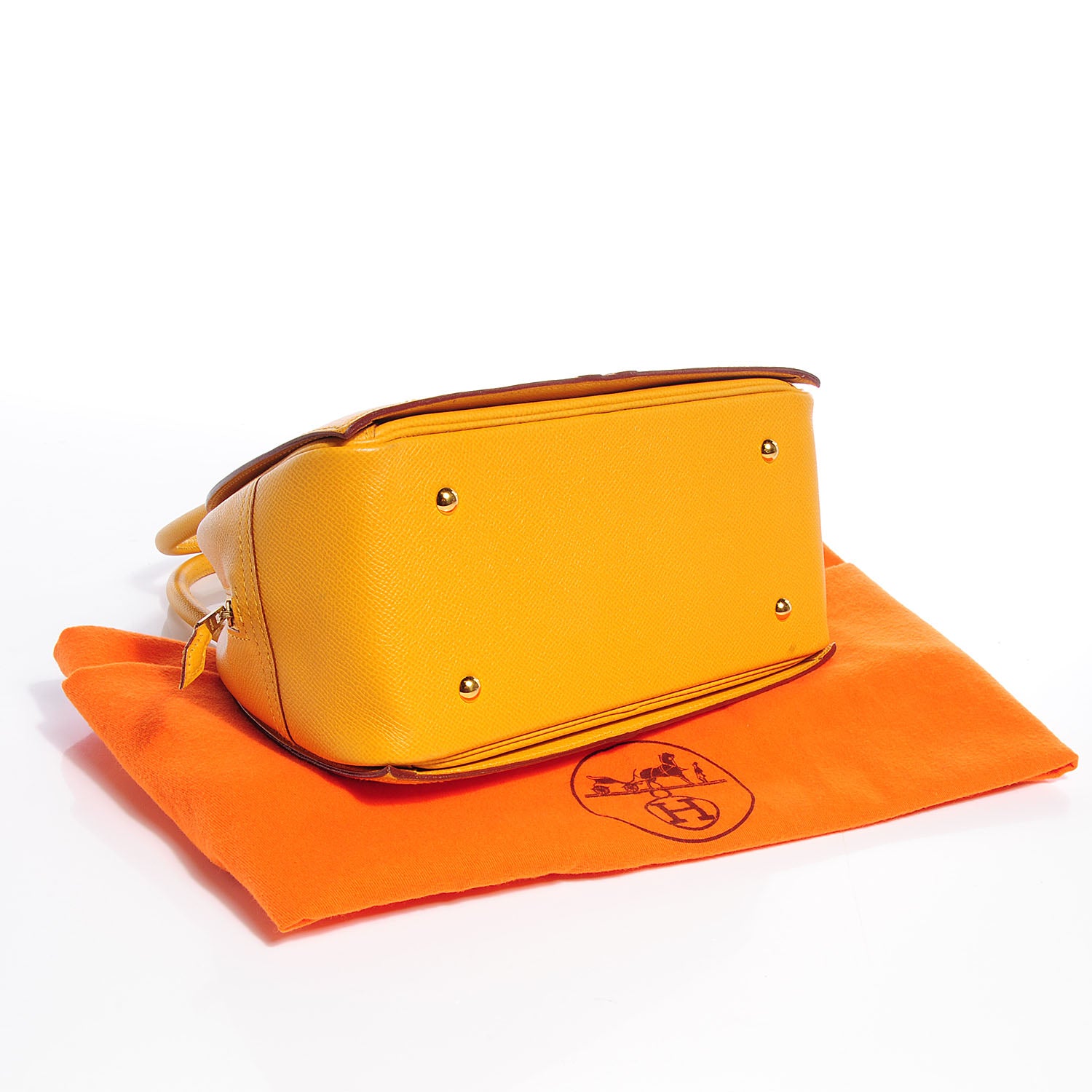 Hermes Courchevel Gobi PM Jaune D'or 4 of 7