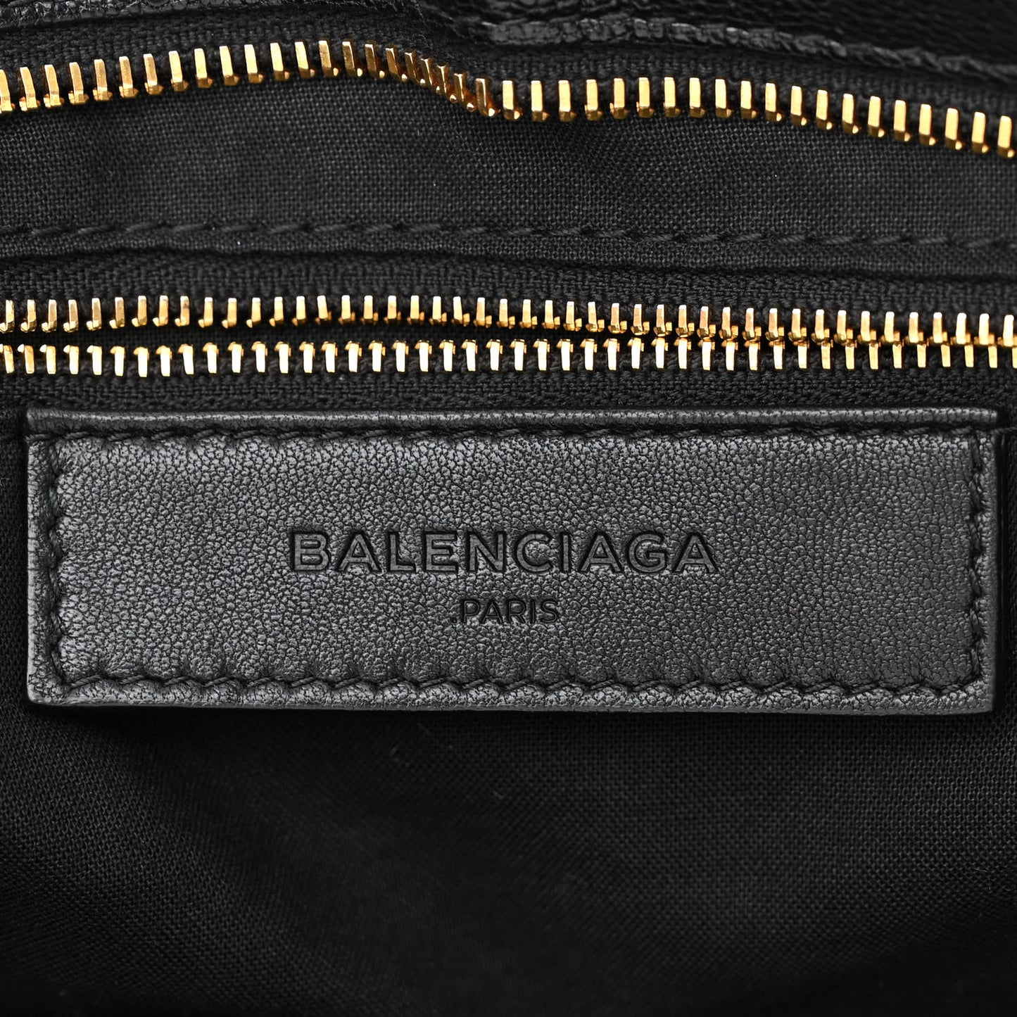 Chevre Gold Metallic Edge Hardware City Black