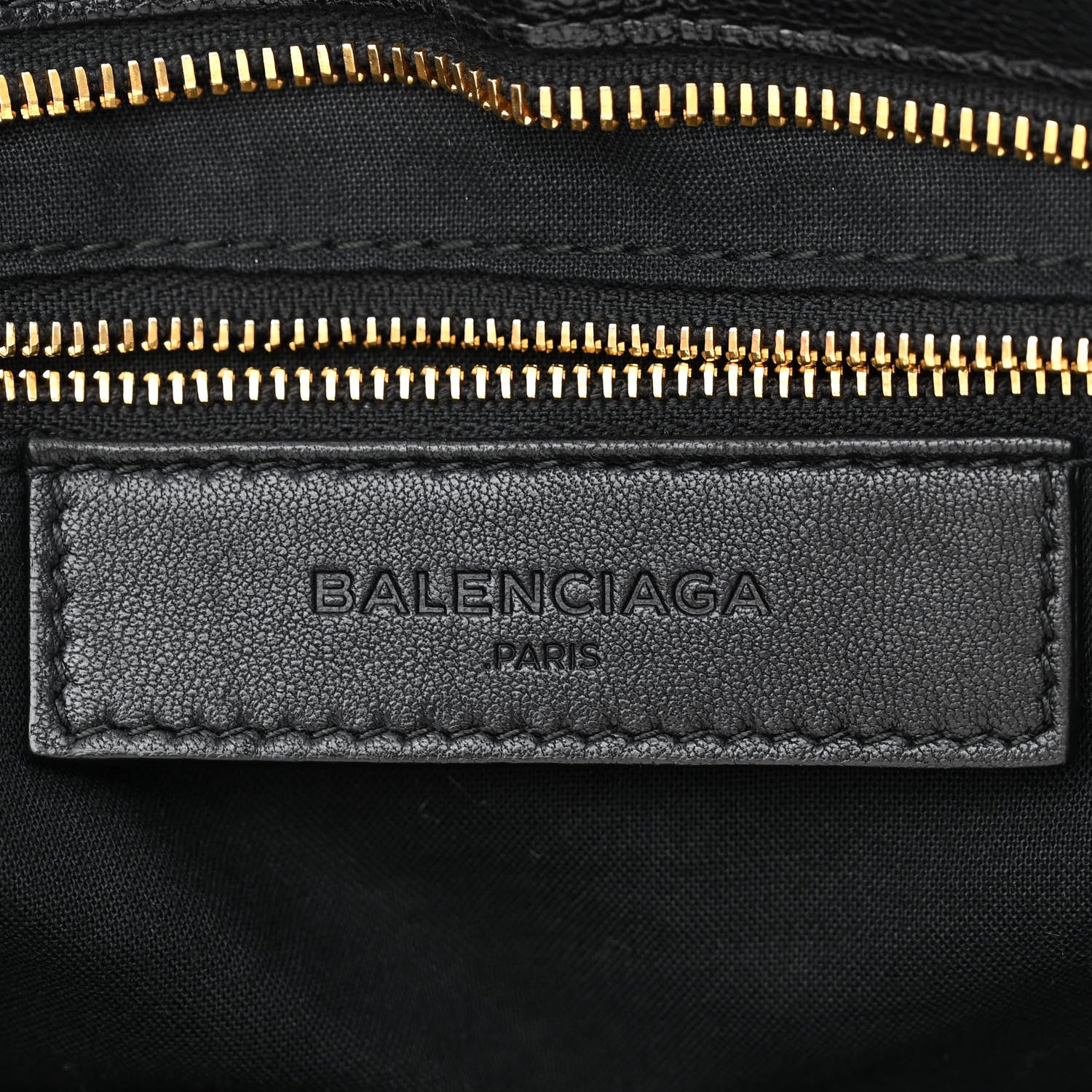 Balenciaga Chevre Gold Metallic Edge Hardware City Black 6 of 10